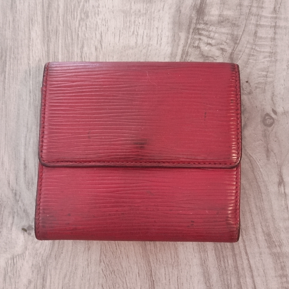Louis Vuitton Epi Portefeuille Elise Trifold Red Wallet - Picture 2 of 8